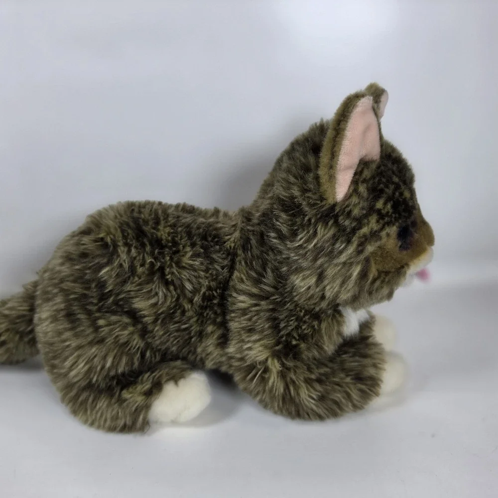 Cuddle Barn Lil Bub‎ Tabby Kitten Cat Big Green Eyes Plush Stuffed Animal Toy